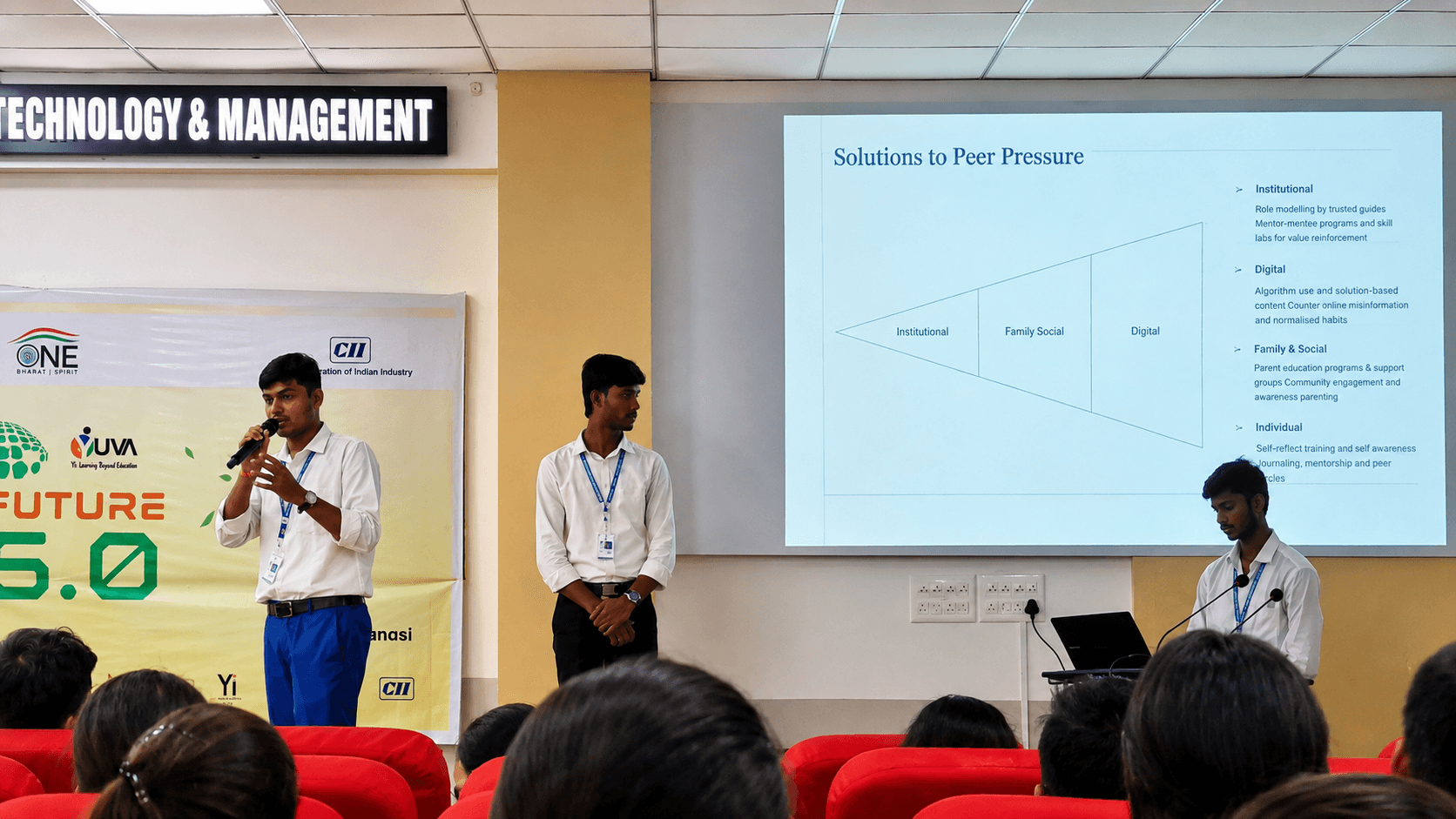 Team True Thinker Secures Third Place at Future 6.0 at BITE Varanasi — academic event at Ashoka Institute