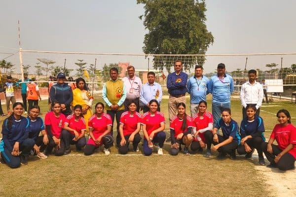 BITE Varanasi volleyball team group photo